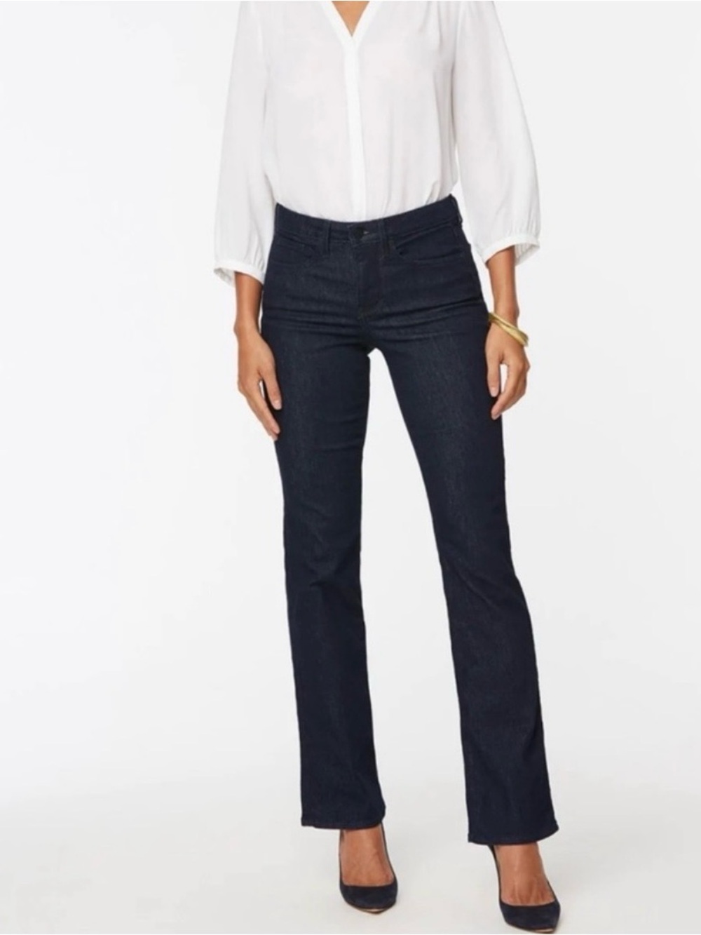 NYDJ Bootcut Jeans // Dark Wash // 8